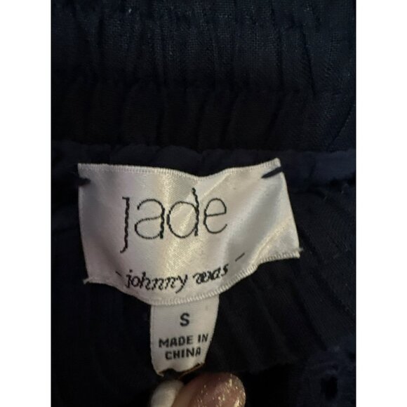NWT Johnny Was Jade Nora Navy Eyelet Linen W/Cotton Lining Shorts Size S - Picture 5 of 9